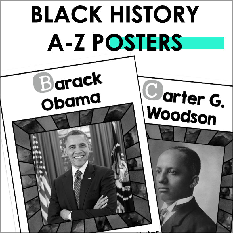 Black History Month Alphabet Posters - Teacher Jeanell