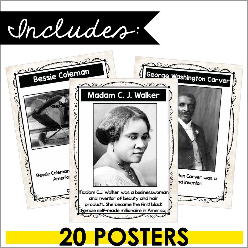 Black History Month Posters - Teacher Jeanell
