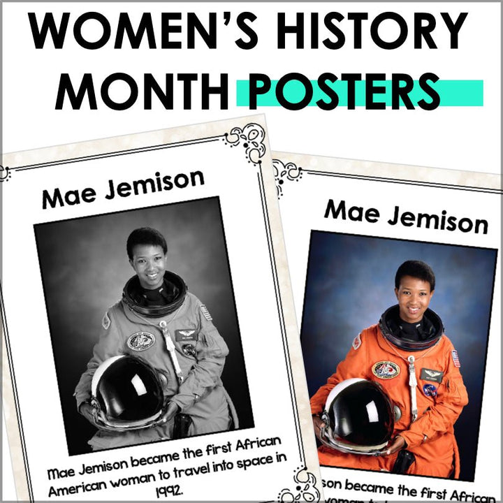 Black Women in History Famous Firsts Posters - Teacher Jeanell