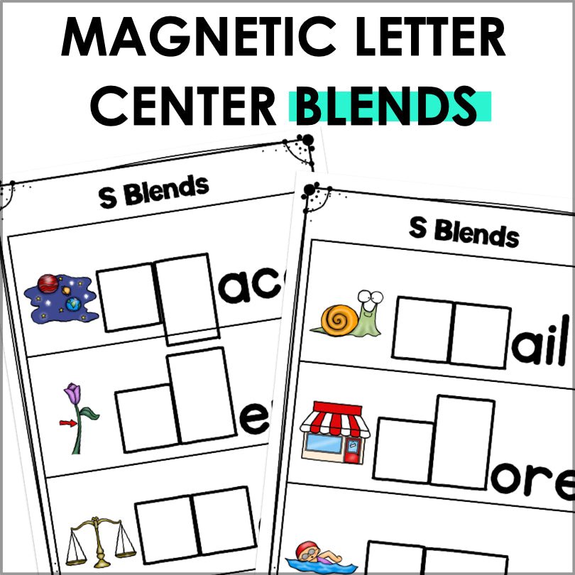 Blends Magnetic Letter Activities - Teacher Jeanell