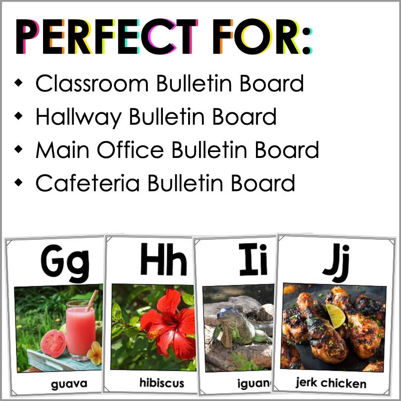 Caribbean Alphabet Poster Set - Teacher Jeanell