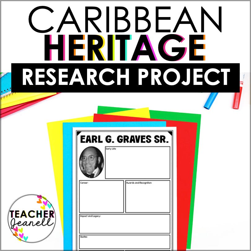 Caribbean American Heritage Month Research Project - Teacher Jeanell