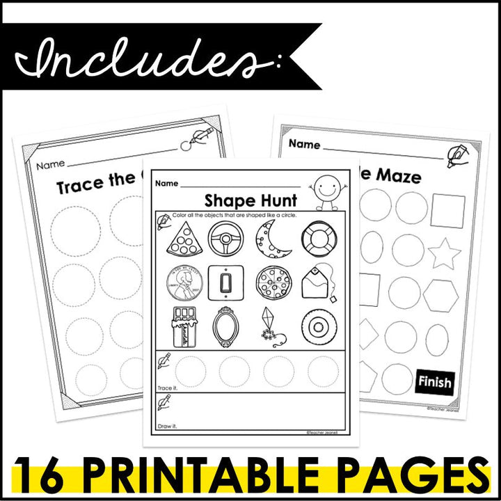 Circle | 2D Shapes | Shape Recognition - Teacher Jeanell