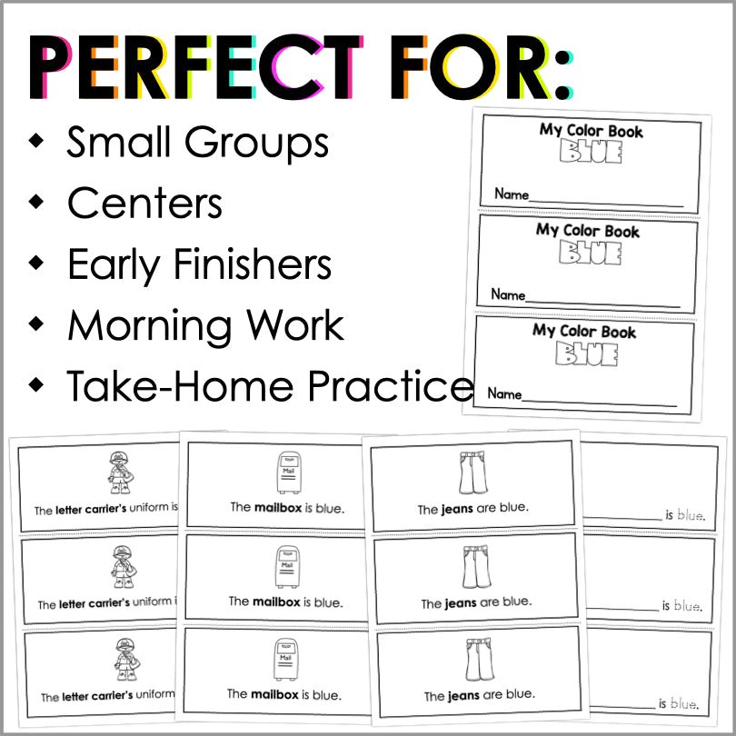 Color Blue Worksheets and Activities | Color Identification - Teacher Jeanell