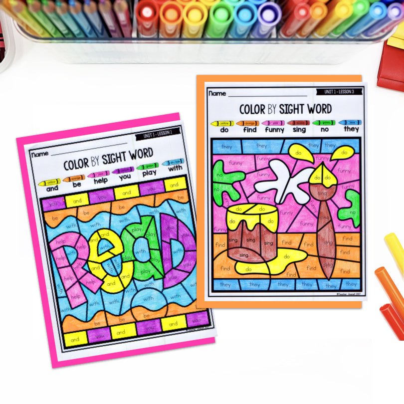 Color by Sight Words Journeys 1st Grade Units 1-6 Supplemental Resource - Teacher Jeanell