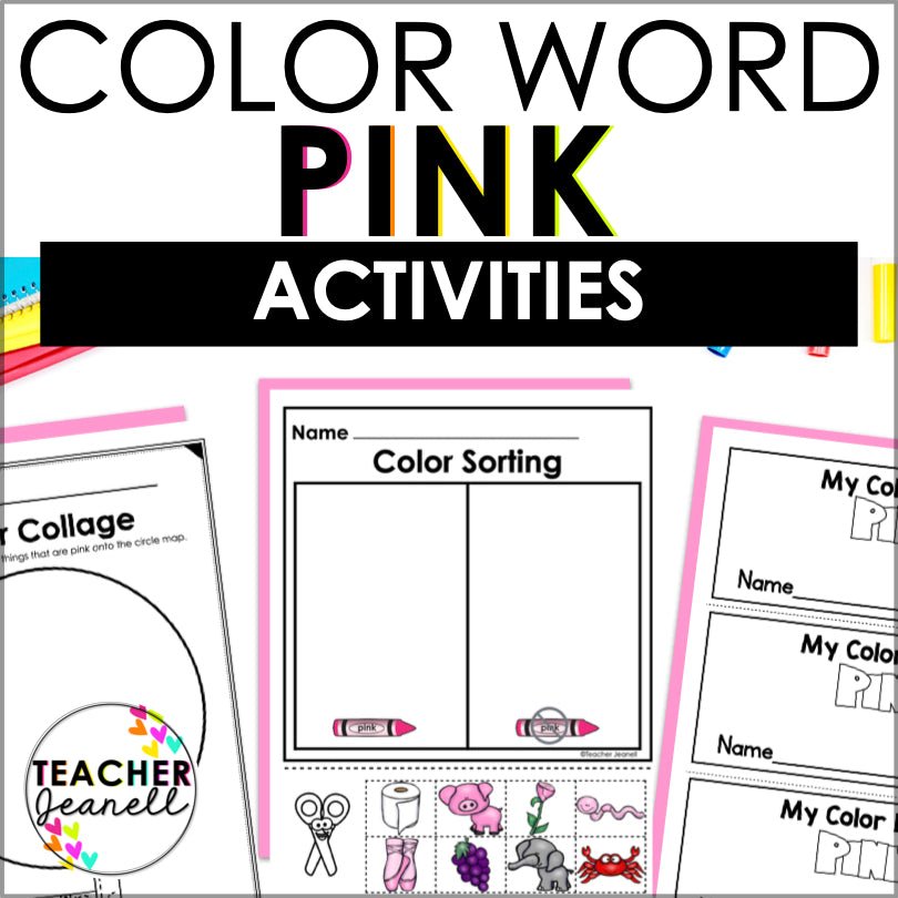 Color Pink Worksheets and Activities - Color Identification – Teacher