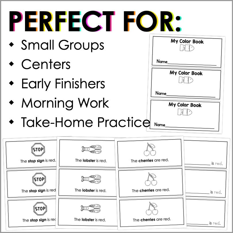 Color Red Worksheets and Activities | Color Identification - Teacher Jeanell