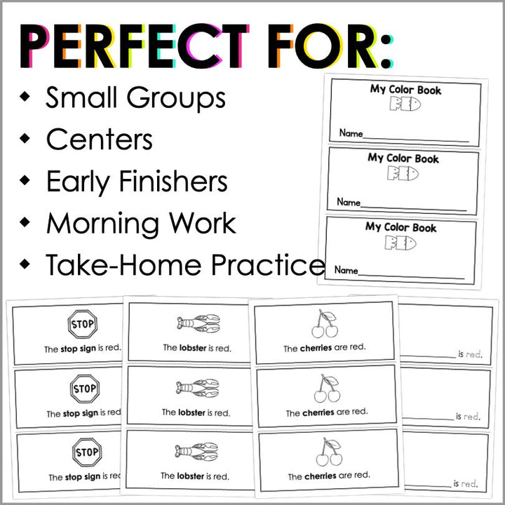 Color Red Worksheets and Activities | Color Identification - Teacher Jeanell
