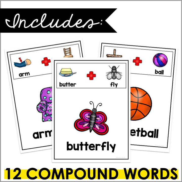 Compound Words Poster Set - Teacher Jeanell