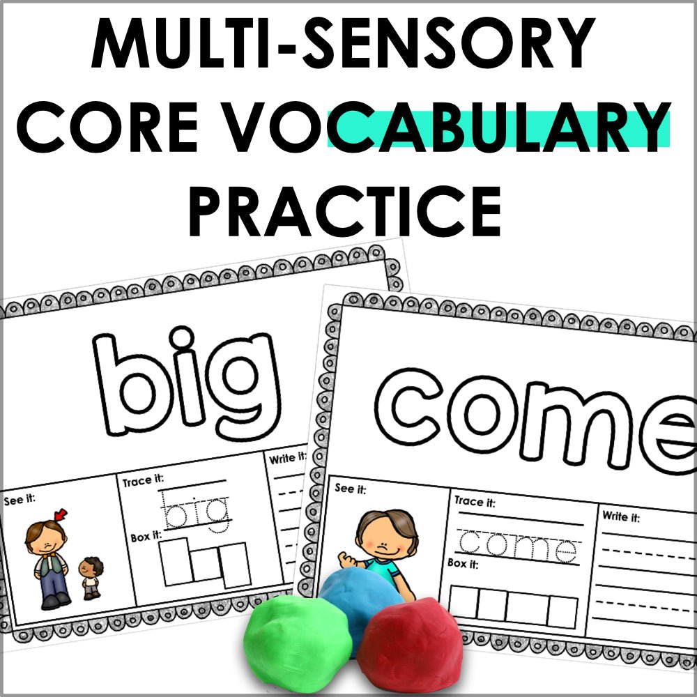 Core Vocabulary Playdough Mats - Teacher Jeanell