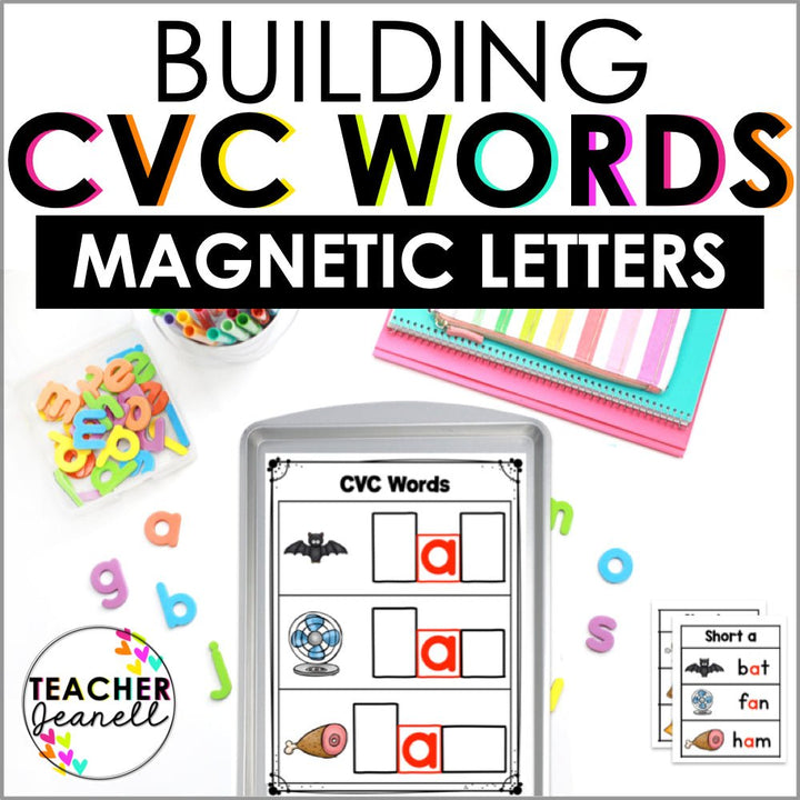 CVC Words Magnetic Letter Activities - Teacher Jeanell