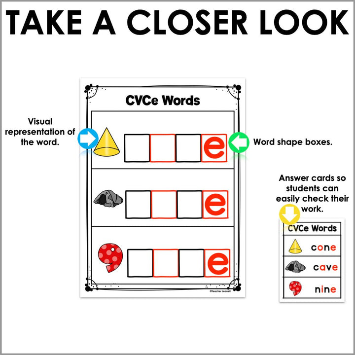 CVCe Magnetic Letter Center - Teacher Jeanell