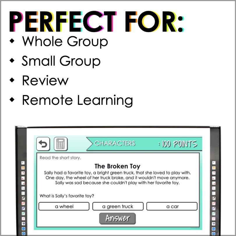 Digital Games Bundle First Grade Review End of the Year Activity - Teacher Jeanell