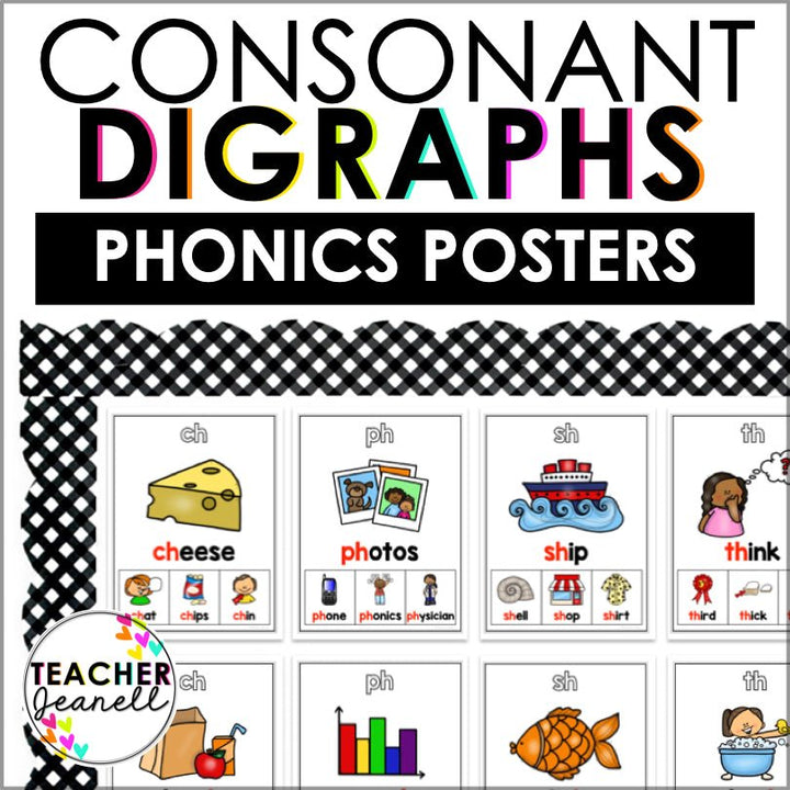 Digraph Sound Wall Posters - Teacher Jeanell
