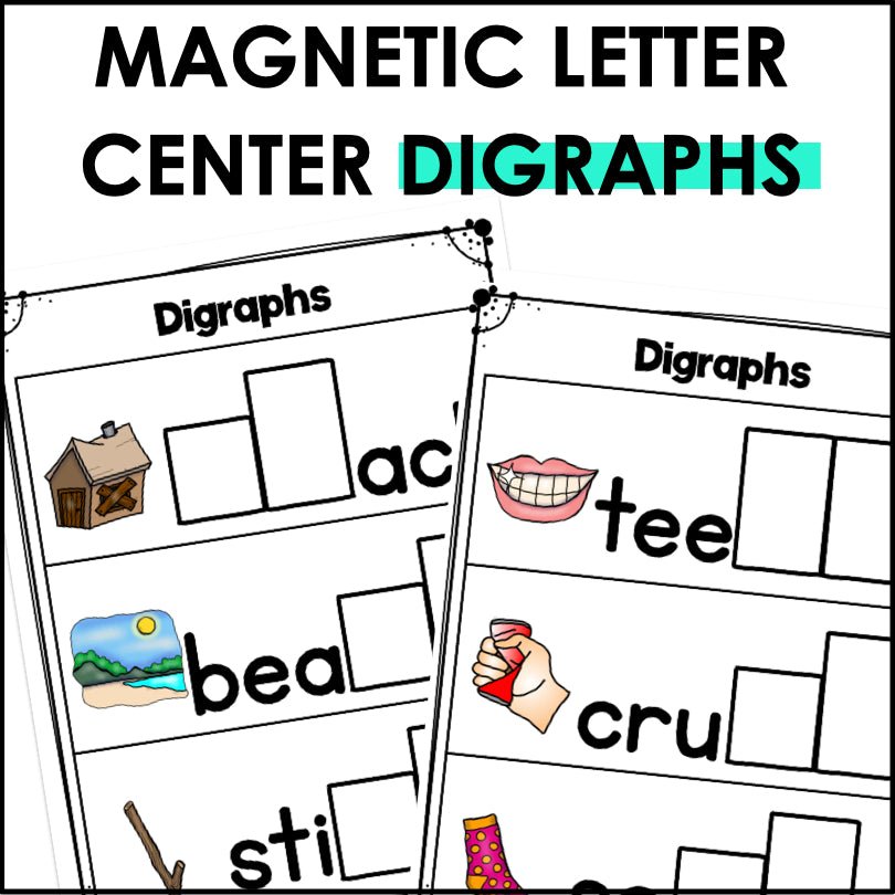 Digraphs Magnetic Letter Activities - Teacher Jeanell