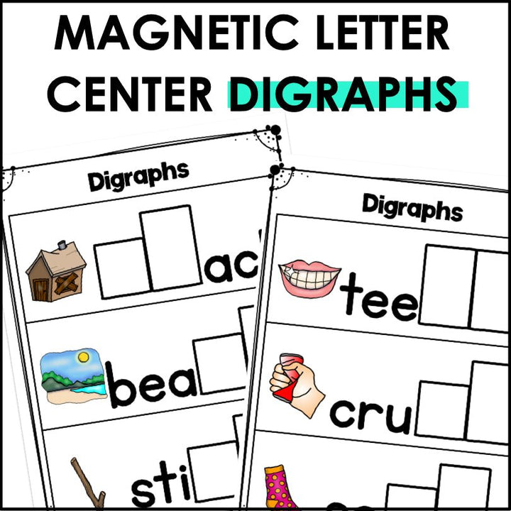 Digraphs Magnetic Letter Activities - Teacher Jeanell