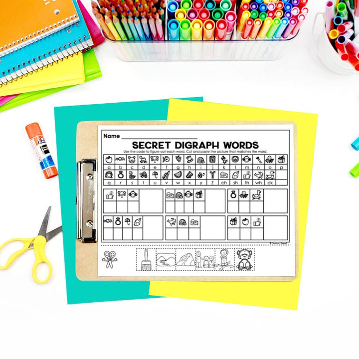 Digraphs Secret Words Phonemic Awareness Activities - Teacher Jeanell