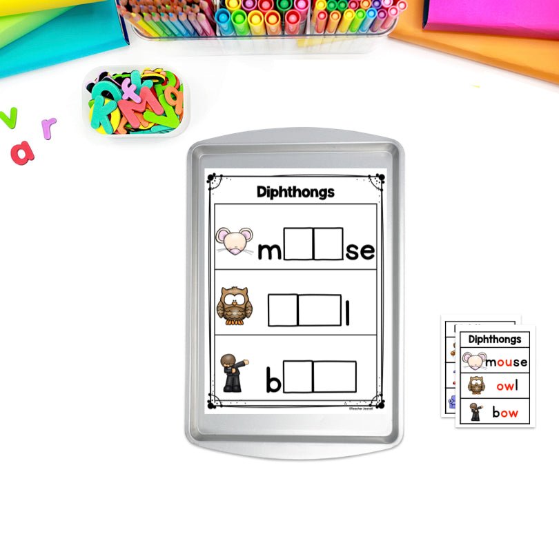 Diphthongs Magnetic Letter Activities - Teacher Jeanell