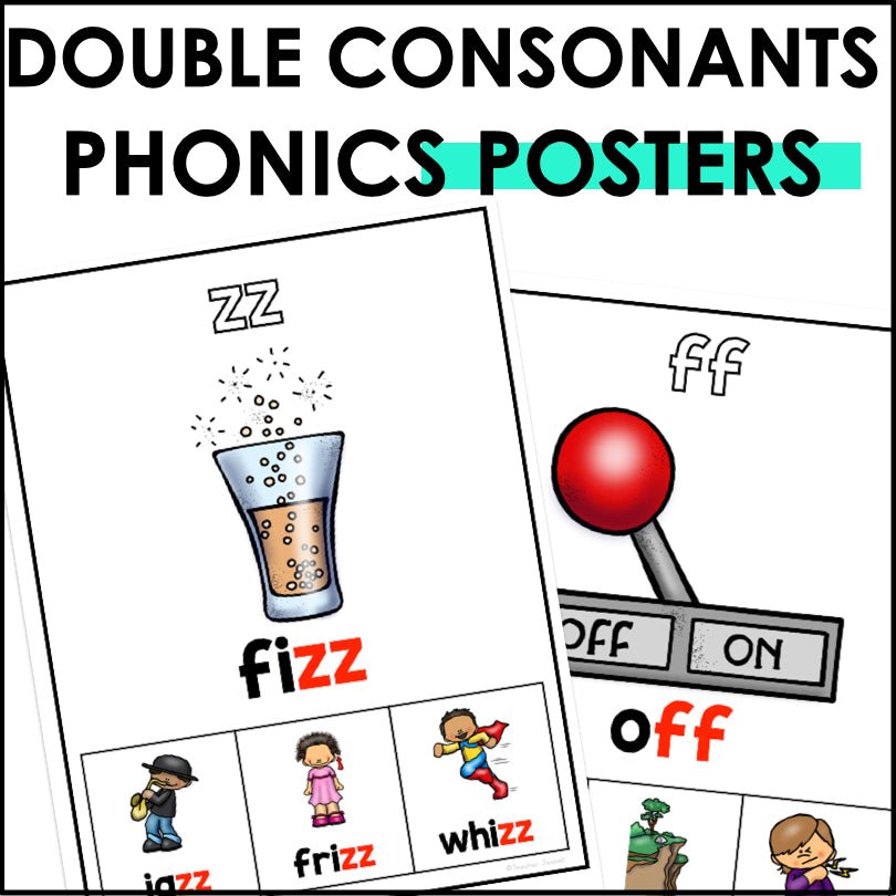 Double Consonant Ending Posters | Phonics Posters - Teacher Jeanell