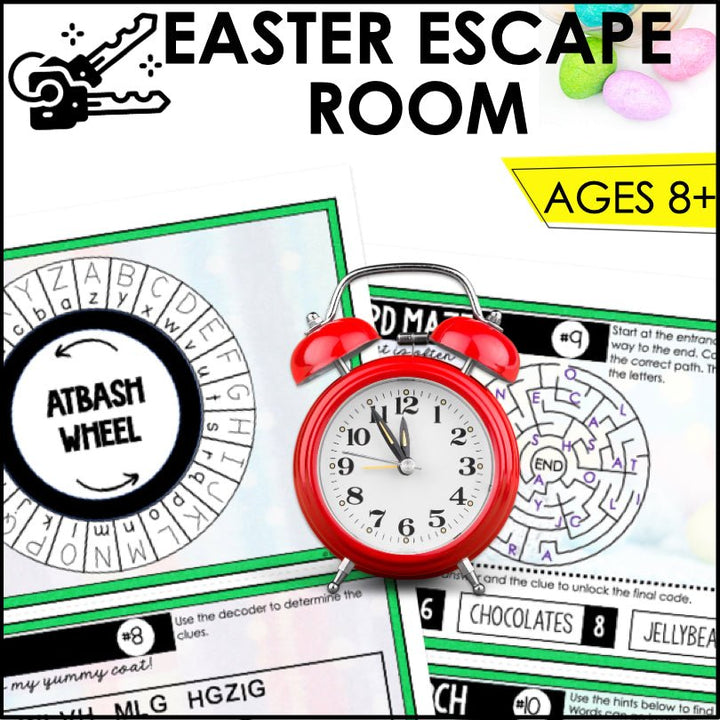 Easter Escape Room Game | Kids Printable Easter Game | Kids Puzzle Adventure Kit - Teacher Jeanell
