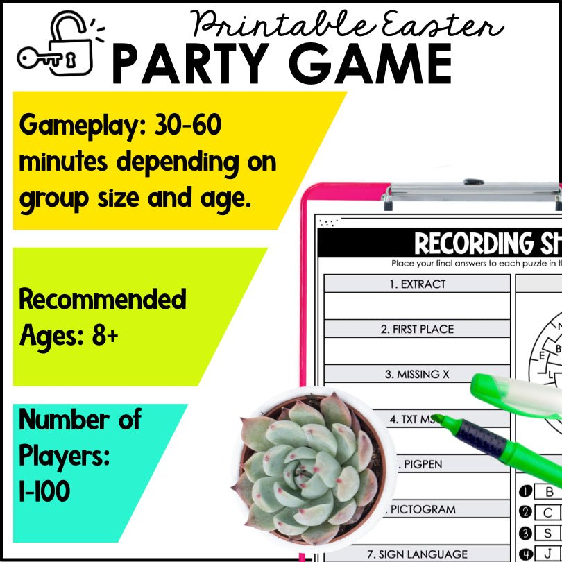 Easter Escape Room Game | Kids Printable Easter Game | Kids Puzzle Adventure Kit - Teacher Jeanell