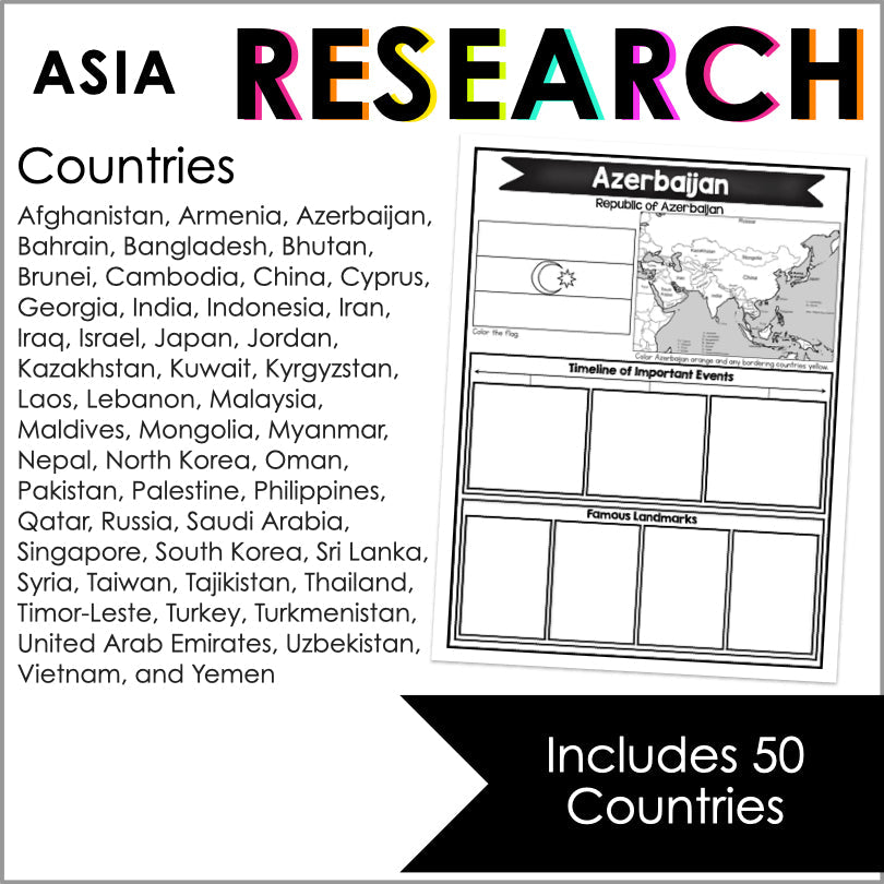 Explore Asia: A Country Research Project - Teacher Jeanell