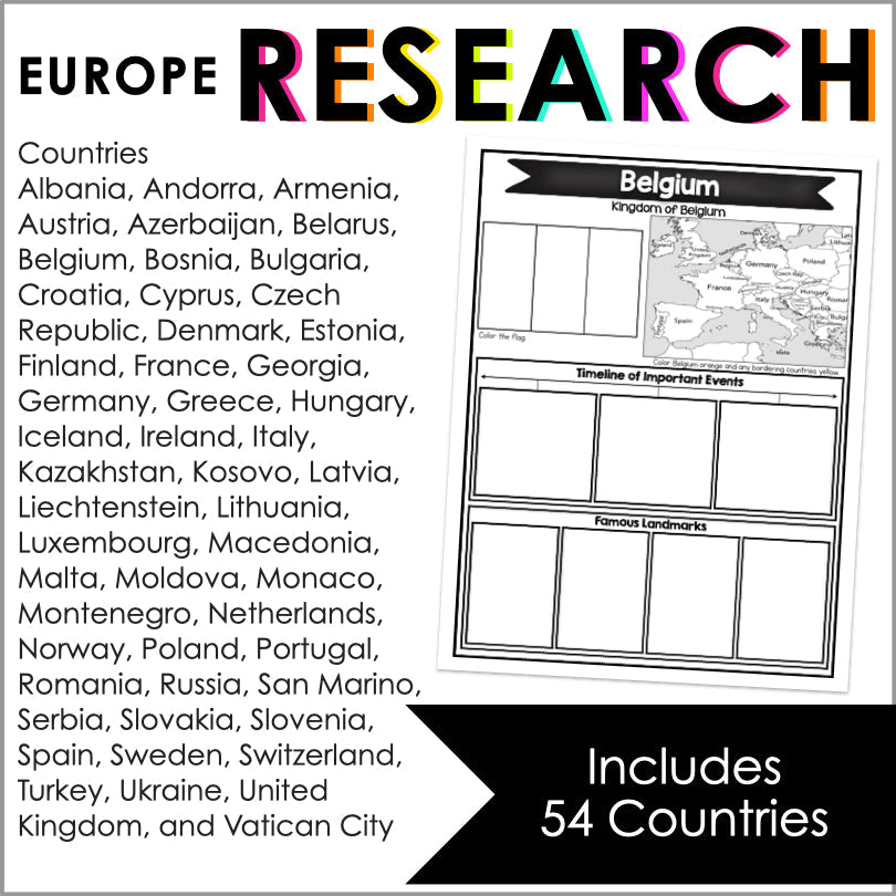Explore Europe: A Country Research Project - Teacher Jeanell