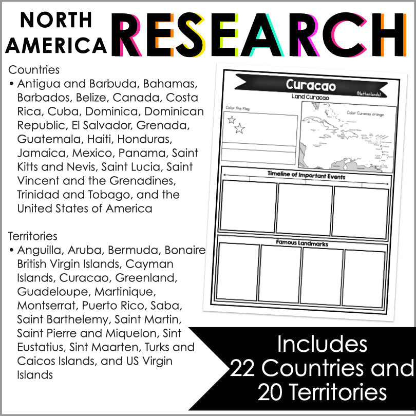 Explore North America: A Country and Territory Research Project - Teacher Jeanell