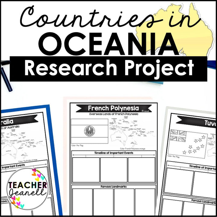 Explore Oceania: A Country and Territory Research Project - Teacher Jeanell