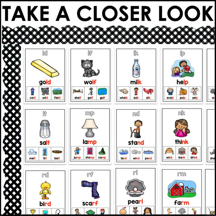 Final Consonant Blends Poster Set - Teacher Jeanell