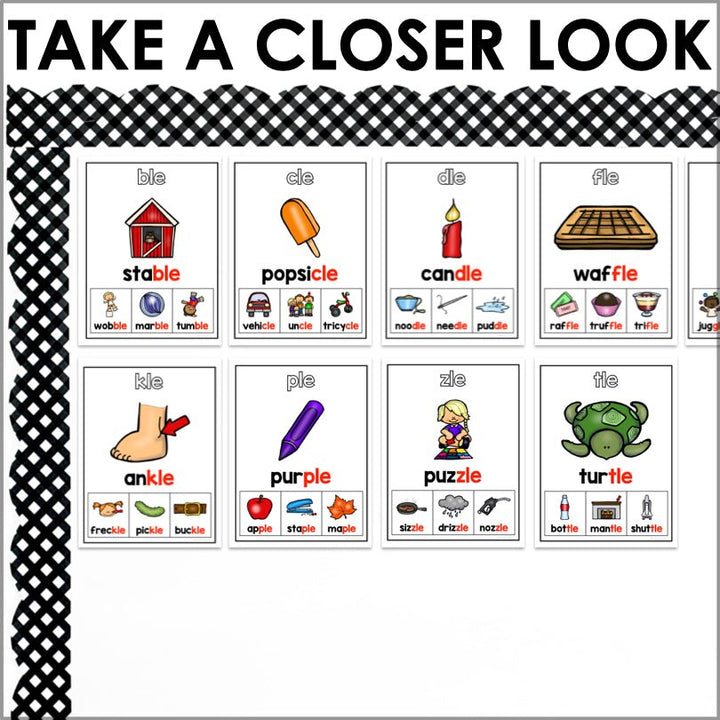 Final Stable Syllables Poster Set - Teacher Jeanell