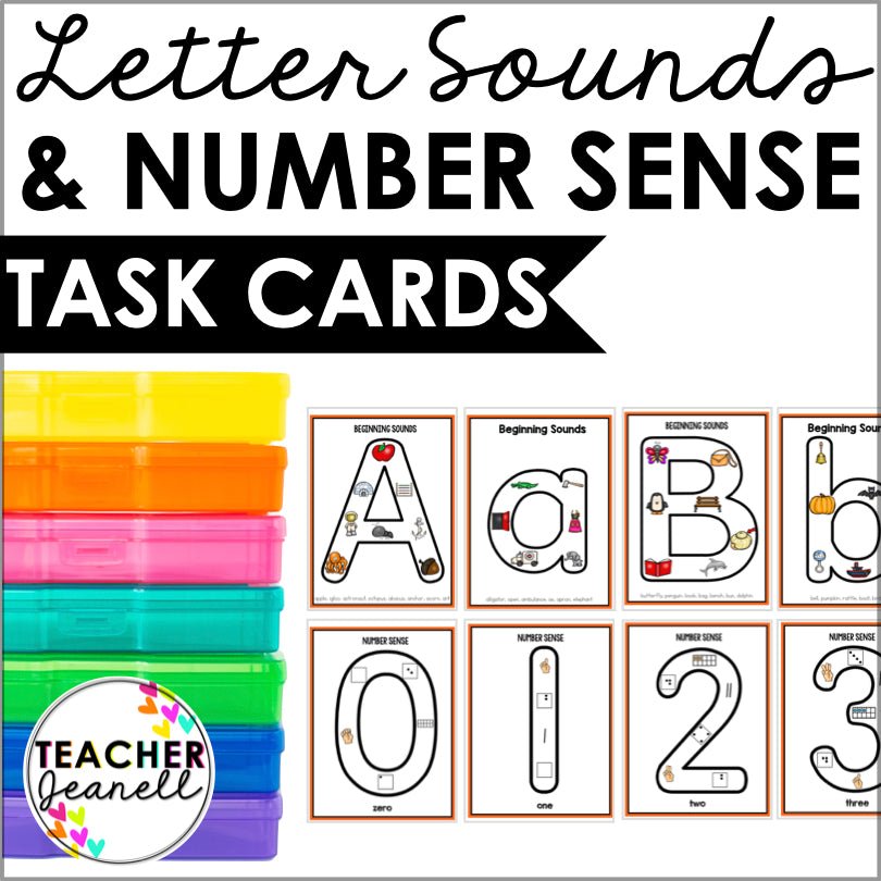 Fine Motor Skills Activities Beginning Sounds and Number Sense - Teacher Jeanell