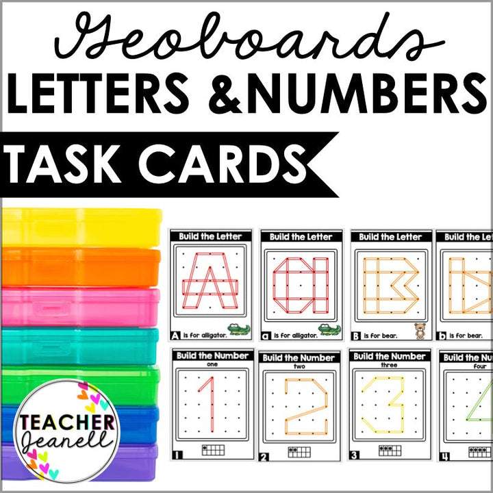 Fine Motor Skills Activities Letters and Numbers Geoboards and Geobands - Teacher Jeanell