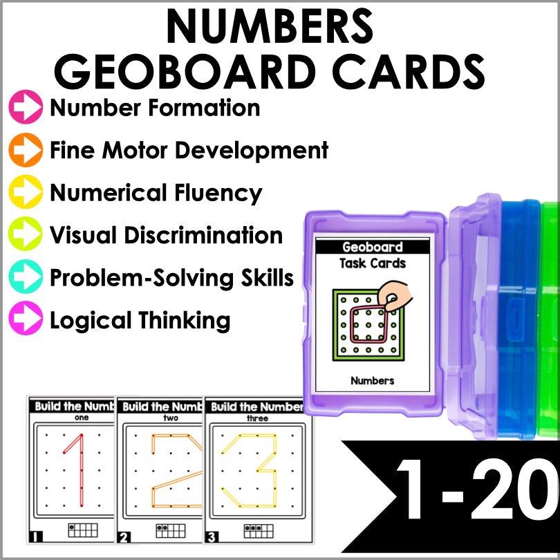 Fine Motor Skills Activities Letters and Numbers Geoboards and Geobands - Teacher Jeanell