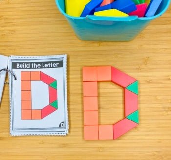 Fine Motor Skills Activities Letters and Numbers Pattern Blocks - Teacher Jeanell