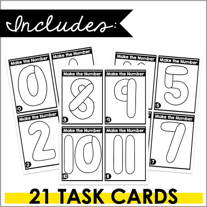 Fine Motor Skills Activities Letters and Numbers Playdough Task Cards - Teacher Jeanell