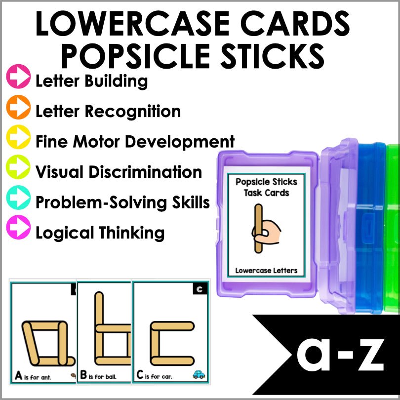 Fine Motor Skills Activities Letters and Numbers Popsicle Sticks - Teacher Jeanell