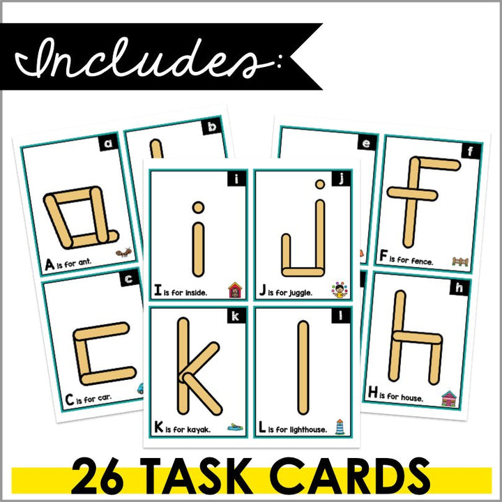 Fine Motor Skills Activities Letters and Numbers Popsicle Sticks - Teacher Jeanell
