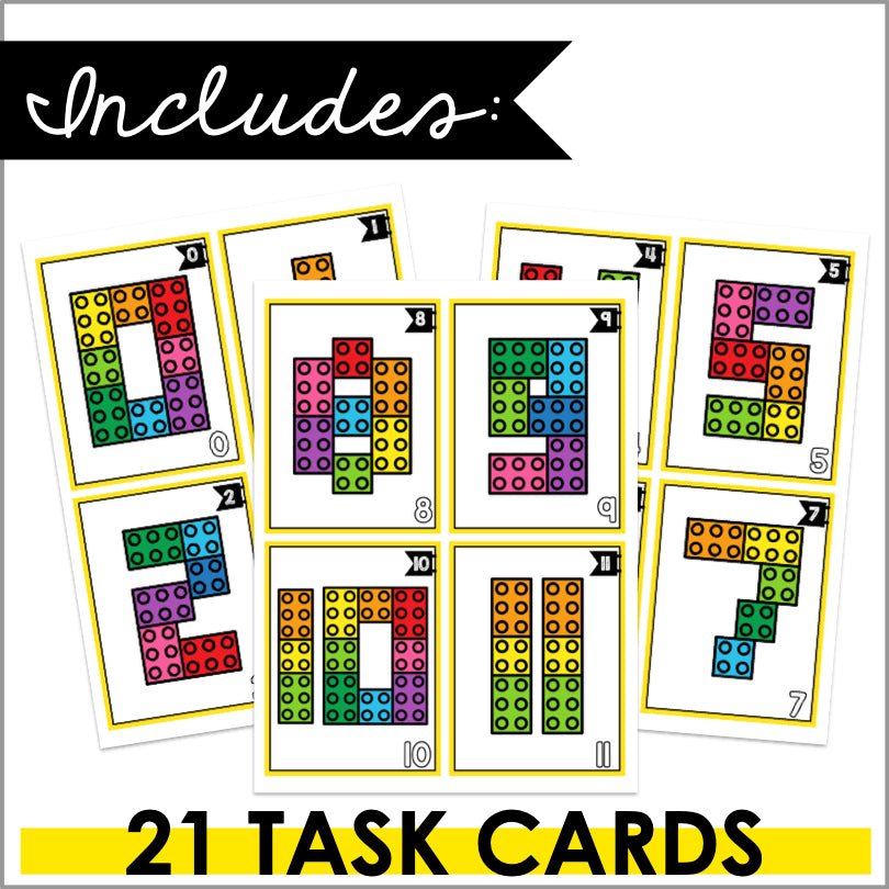 Fine Motor Task Boxes Letters and Numbers Bundle | Building Blocks - Teacher Jeanell