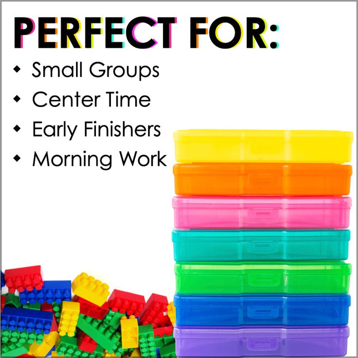 Fine Motor Task Boxes Letters and Numbers Bundle | Building Blocks - Teacher Jeanell
