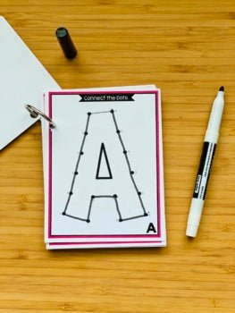 Fine Motor Task Boxes Letters and Numbers Bundle | Connect the Dots | Dot-to-Dot - Teacher Jeanell