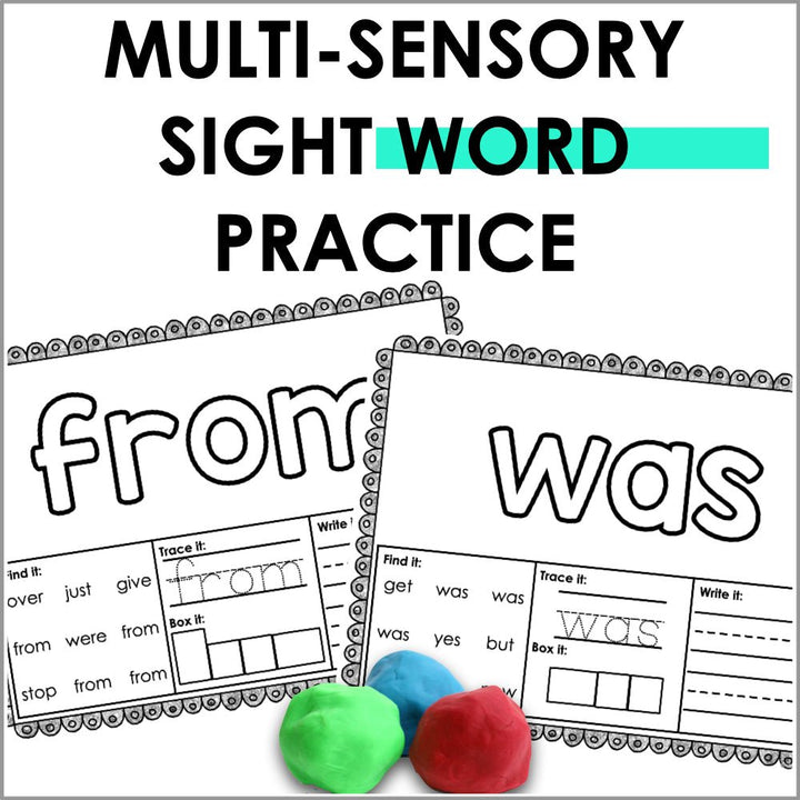 Fry's First 100 Sight Word Playdough Mats - Teacher Jeanell