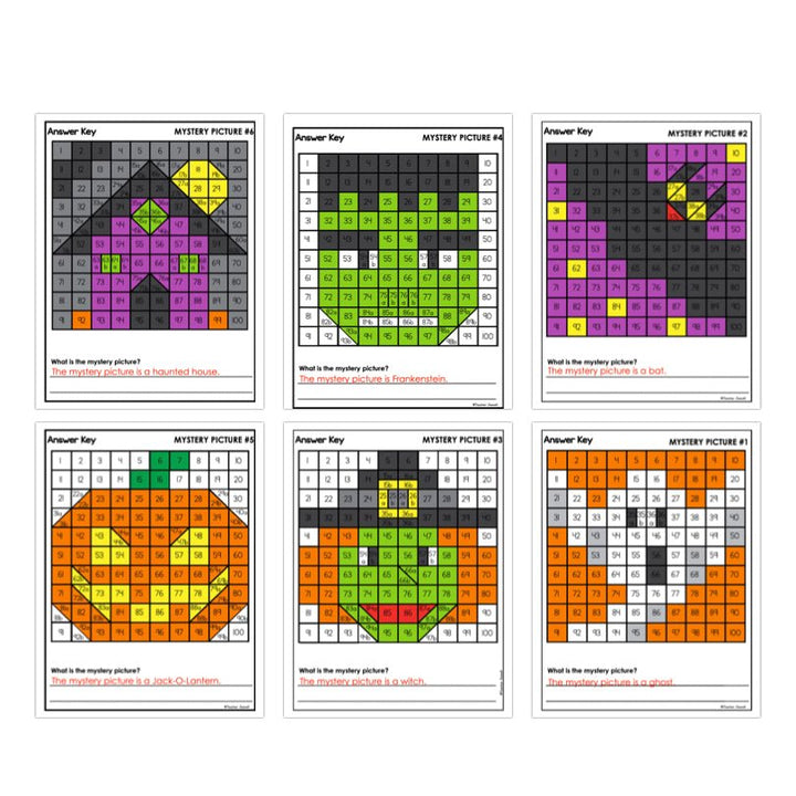 Halloween Place Value Mystery Picture | Halloween Math - Teacher Jeanell