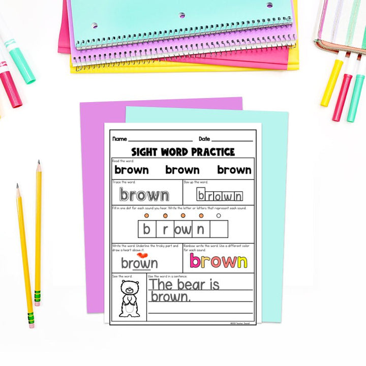 Heart Words Practice Primer | Word Mapping Science of Reading Aligned - Teacher Jeanell