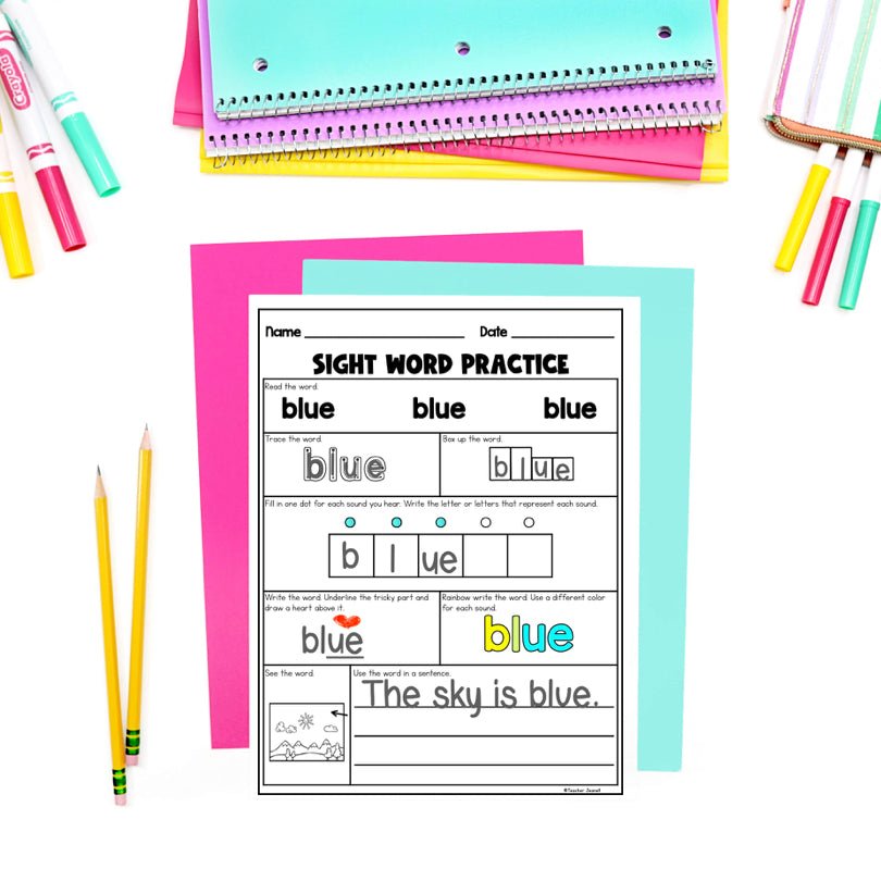 Heart Words PrePrimer Practice | Word Mapping - Teacher Jeanell