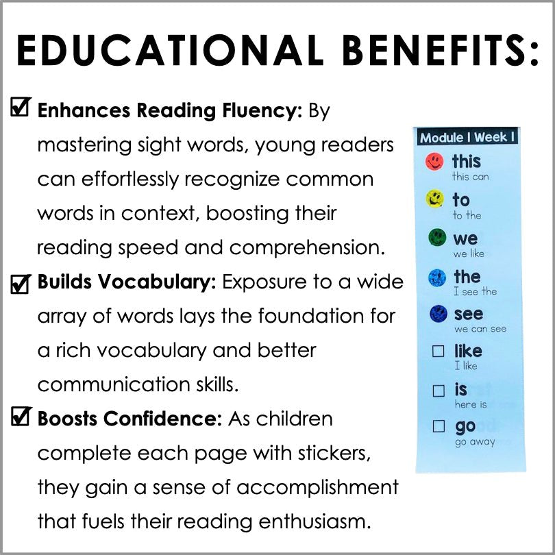 HMH Into Reading 1st Grade Sight Word Fluency Modules 1-12 Supplemental Resource - Teacher Jeanell