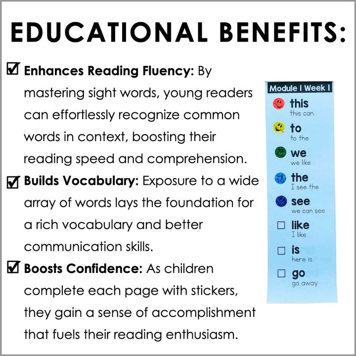 HMH Into Reading 1st Grade Sight Word Fluency Modules 1-12 Supplemental Resource - Teacher Jeanell