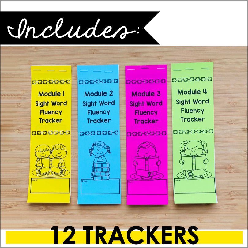 HMH Into Reading 1st Grade Sight Word Fluency Modules 1-12 Supplemental Resource - Teacher Jeanell