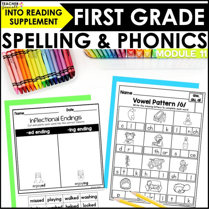 HMH Into Reading 1st Grade Spelling and Phonics Module 11 Supplement - Teacher Jeanell