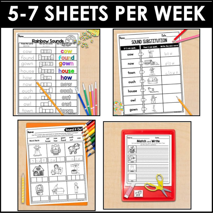 HMH Into Reading 1st Grade Spelling and Phonics Module 11 Supplement - Teacher Jeanell